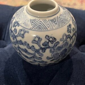 Antique Blue and White Chinese Ginger Jar